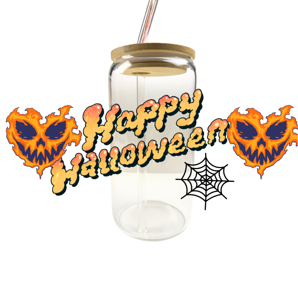 Happy Halloween UV DTF CUP WRAPS